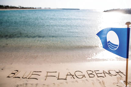 blue flag beach